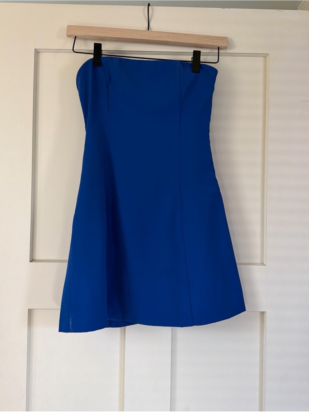 Strapless Royal Blue Mini Dress